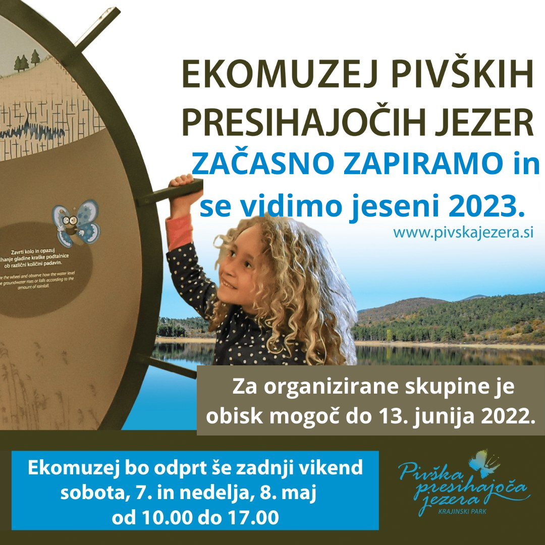 ekomuzej - sporočilo o začasnem zaprtju